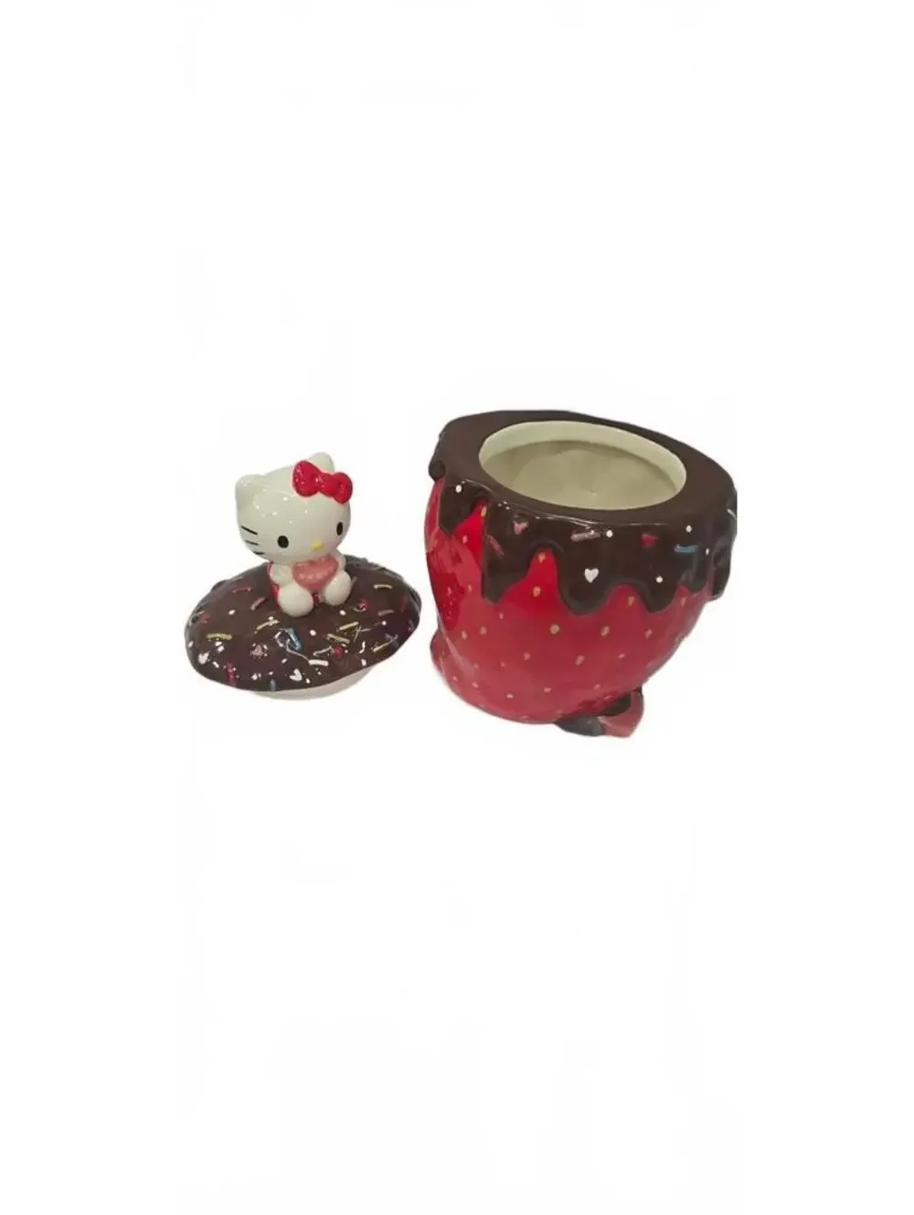 Hello Kitty Strawberry Chocolate Ceramic Jar by Blue Sky